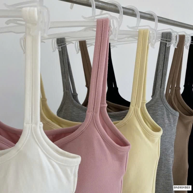 ÁO COTTON 2 DÂY KÈM BRA