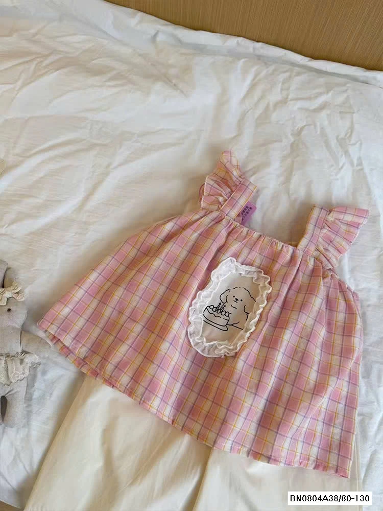 SÉT ÁO CARO HỒNG QUẦN SUÔNG