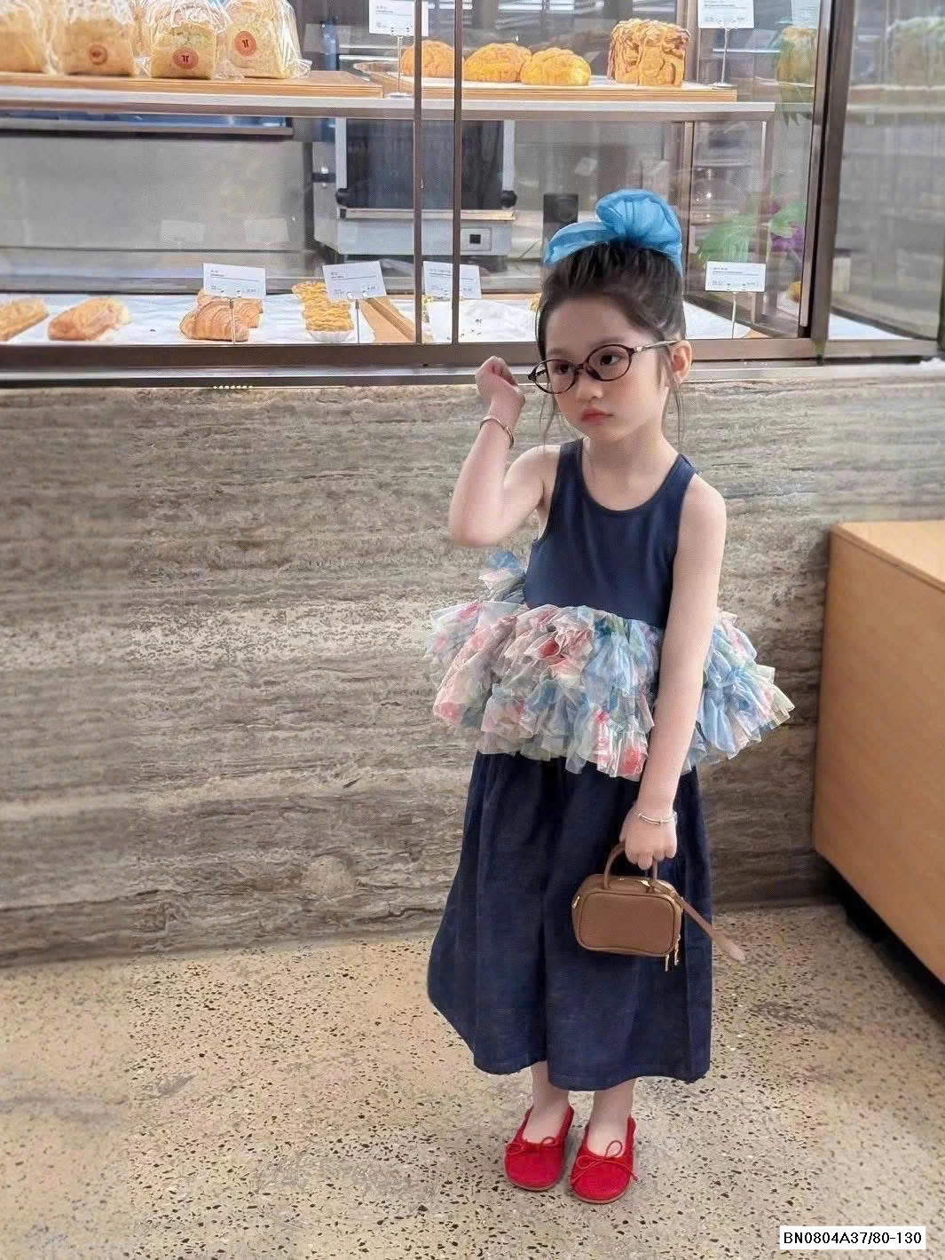 SÉT JEANS SUÔNG PHỐI VOAN SẮC MÀU