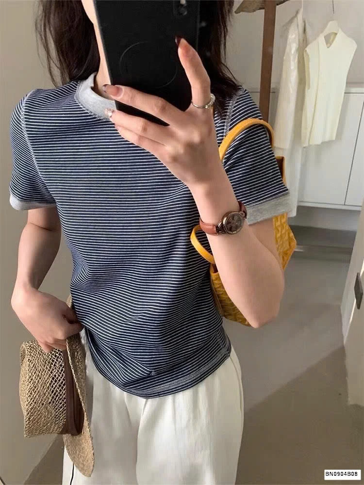 ÁO THUN KẺ TĂM COTTON