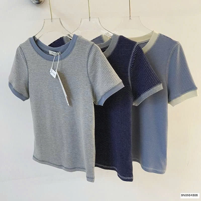 ÁO THUN KẺ TĂM COTTON