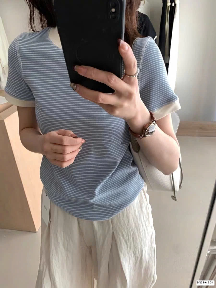 ÁO THUN KẺ TĂM COTTON