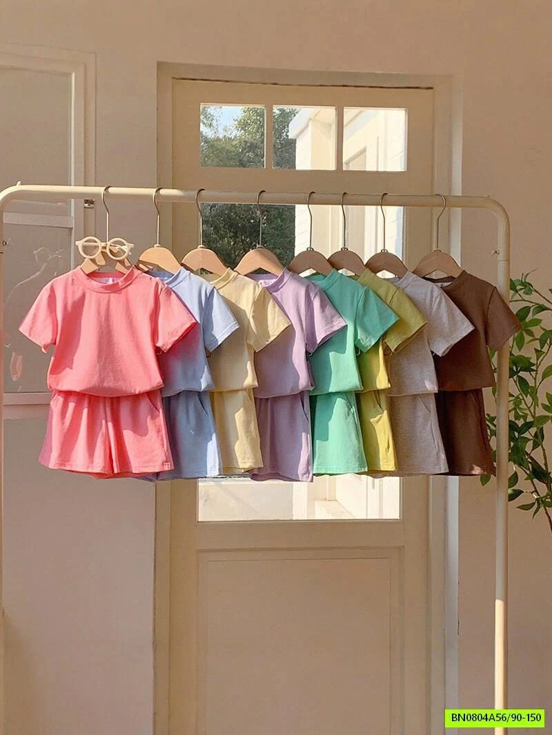 BỘ COTTON CỘC TRƠN MÀU