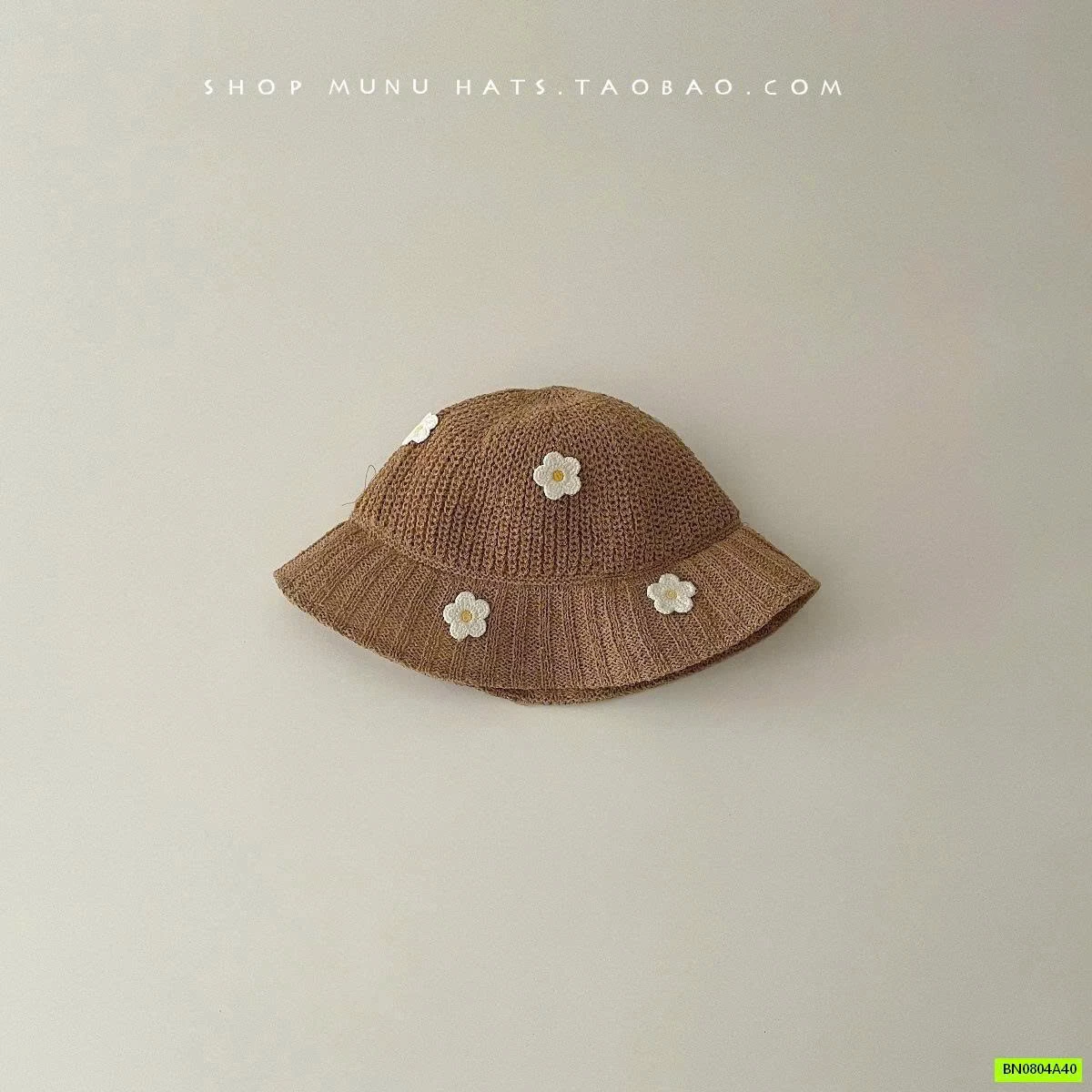 MŨ CÓI ĐÍNH HOA XINH BÉ GÁI