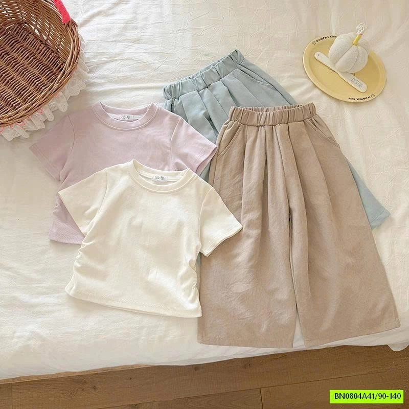 SÉT ÁO RÚT EO MIX QUẦN SUÔNG