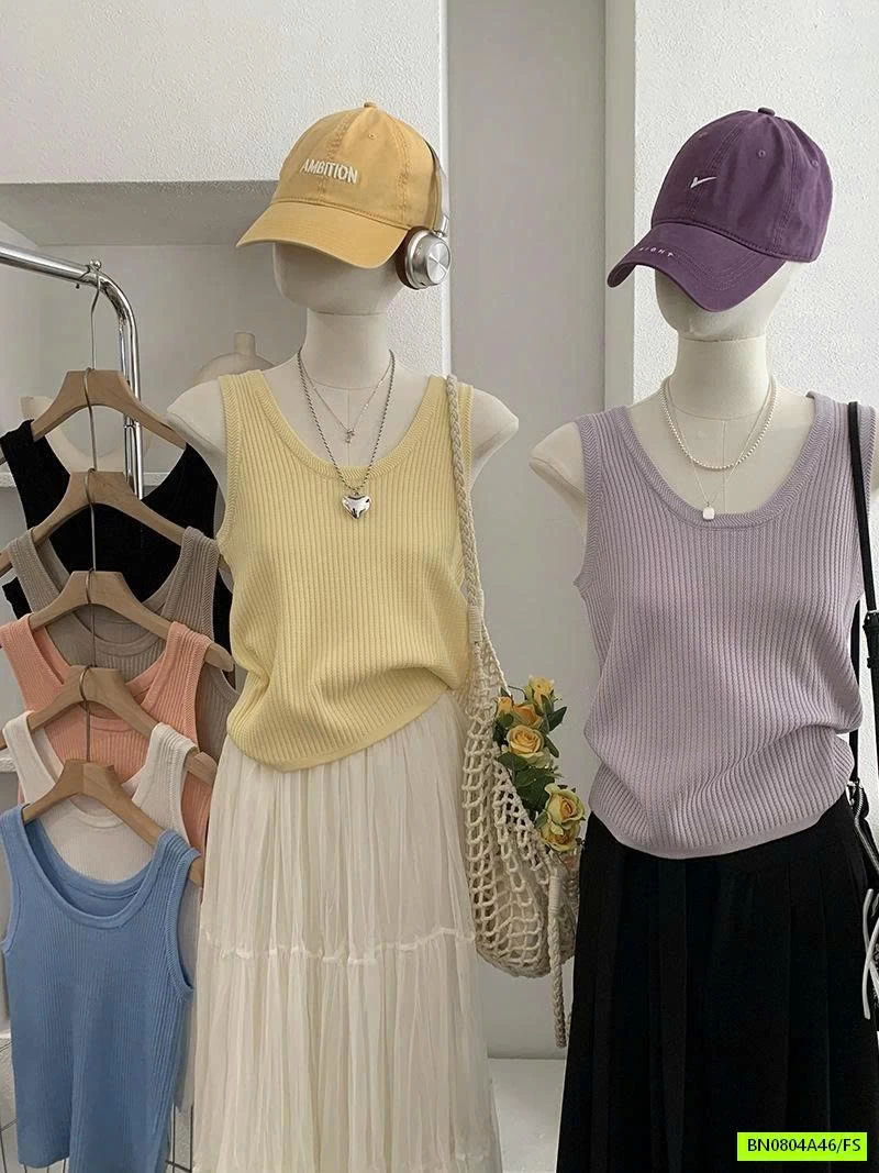 ÁO 2 DÂY THUN GÂN FULL 7 MÀU