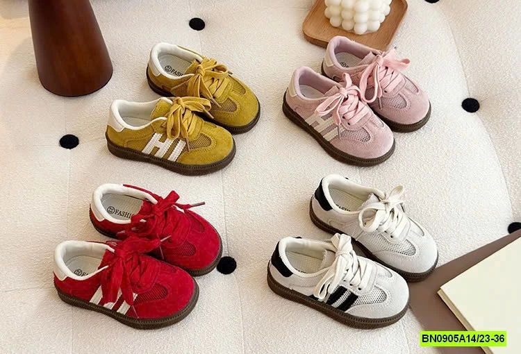 GIÀY LƯỚI 2 SỌC QUAI DÁN