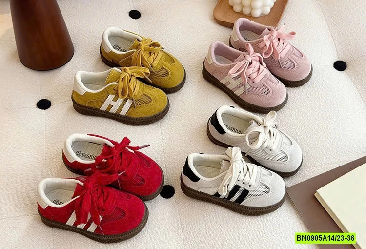 GIÀY LƯỚI 2 SỌC QUAI DÁN