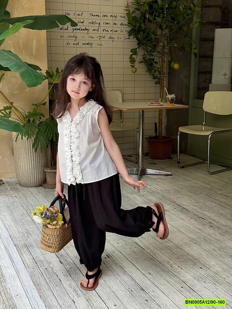 SƠ MI SÁT NÁCH VIỀN BÈO 25C068 AMBB