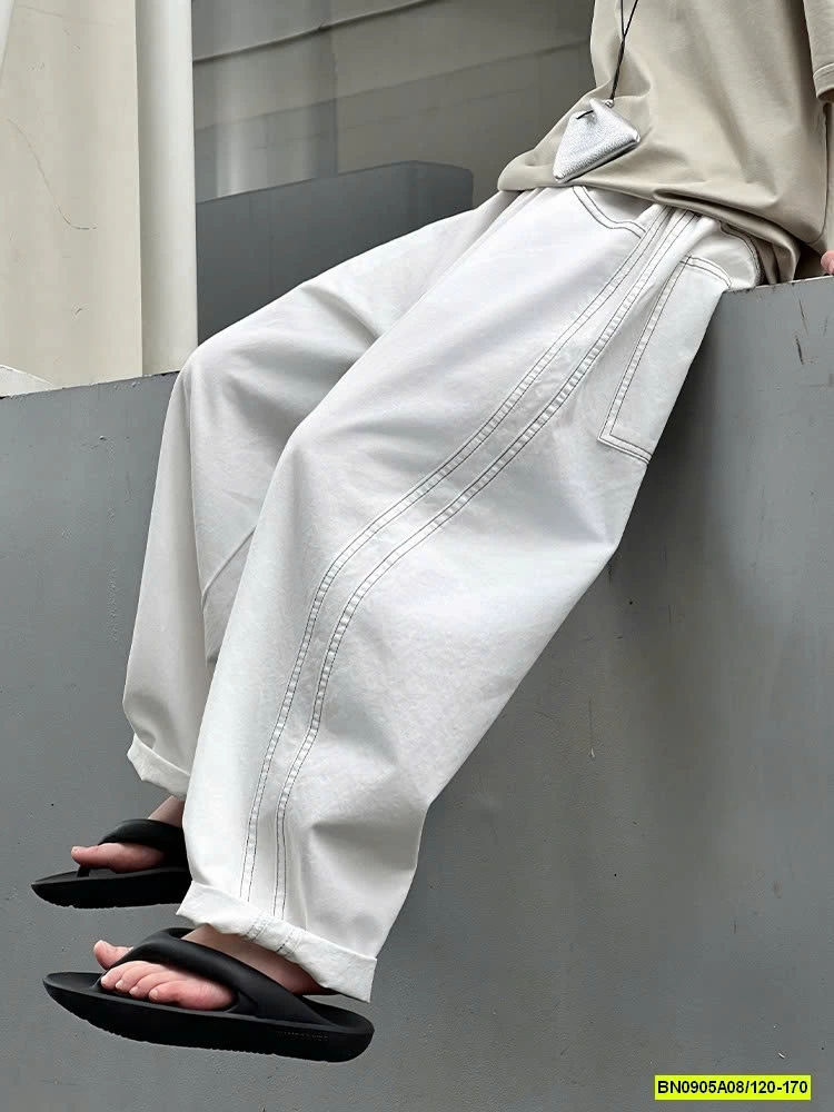 ÁO CỔ TRÒN TRƠN MIX QUẦN SUÔNG