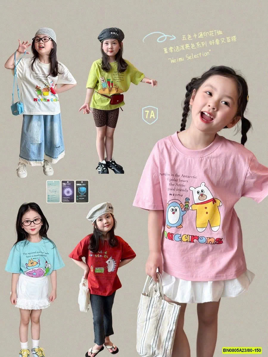 ÁO THUN IN HÌNH DỄ THƯƠNG