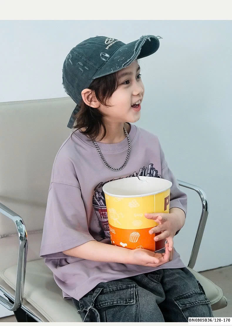 ÁO THUN ĐỒ ĂN NHANH BÉ TRAI