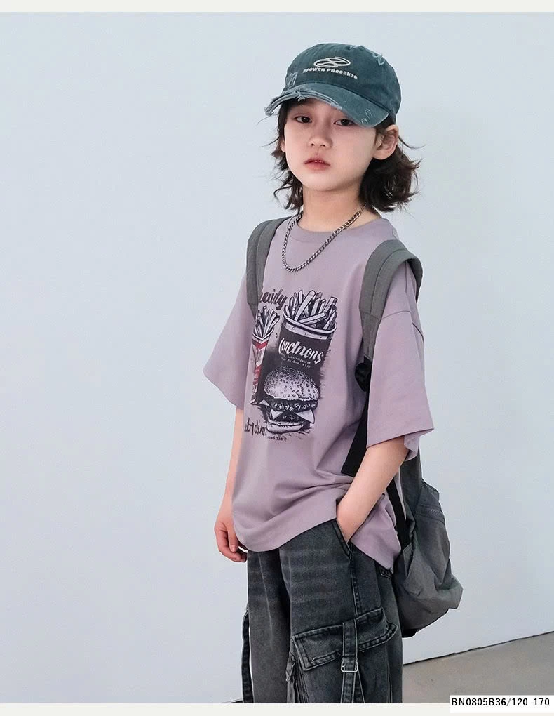 ÁO THUN ĐỒ ĂN NHANH BÉ TRAI