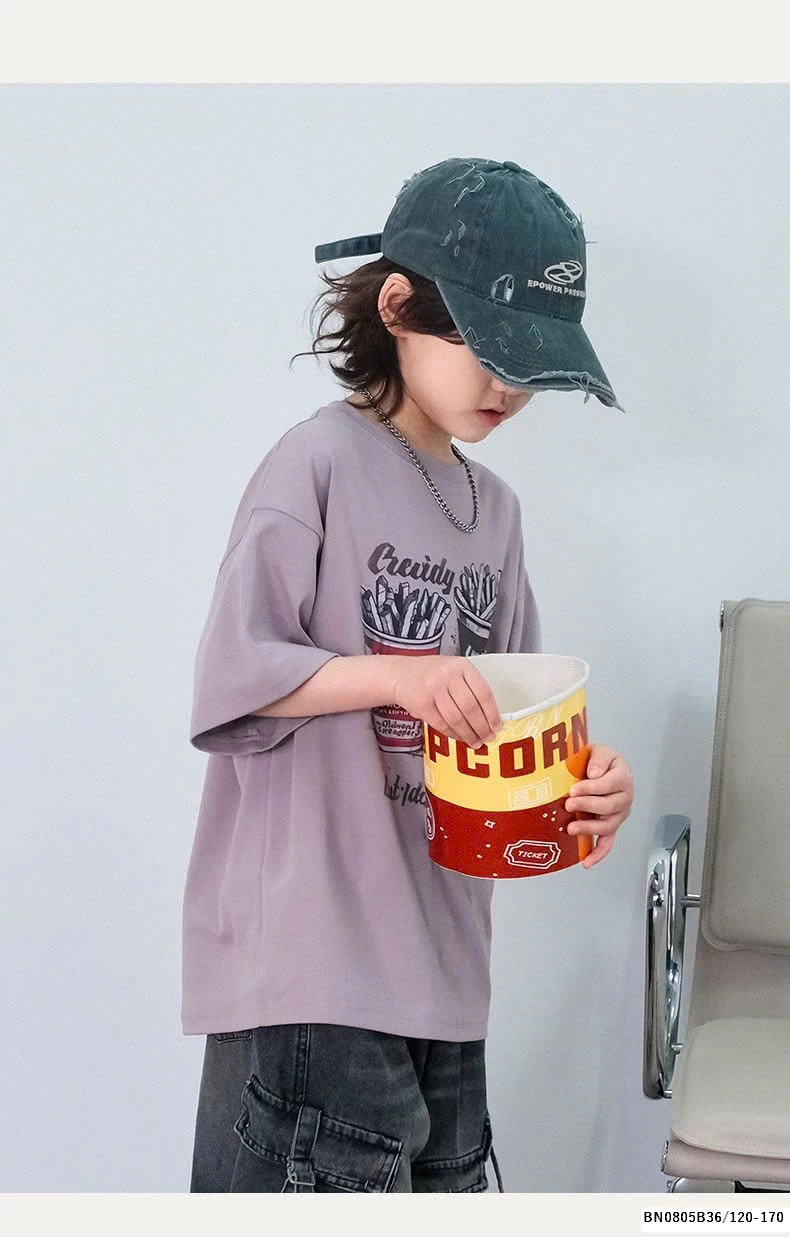 ÁO THUN ĐỒ ĂN NHANH BÉ TRAI