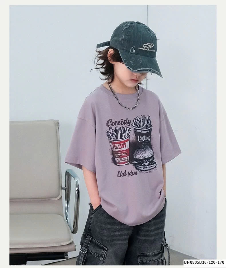 ÁO THUN ĐỒ ĂN NHANH BÉ TRAI