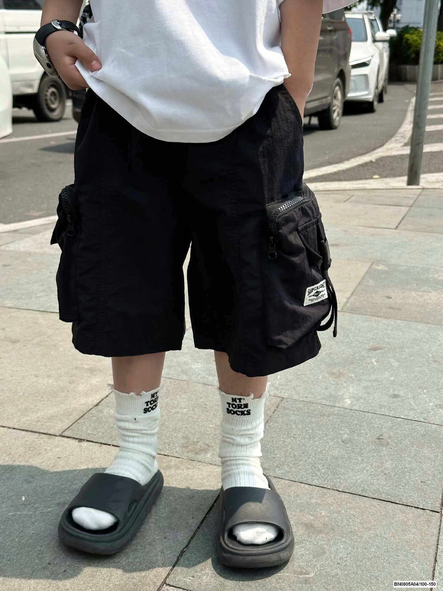 ÁO THUN RÁCH PHỐI CARO