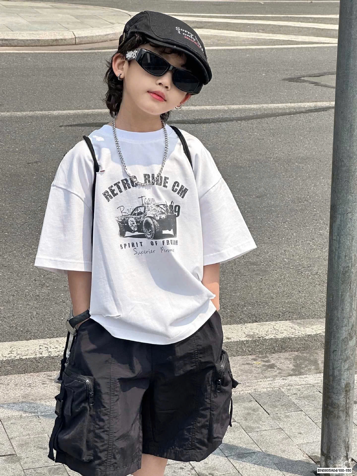 ÁO THUN RÁCH PHỐI CARO