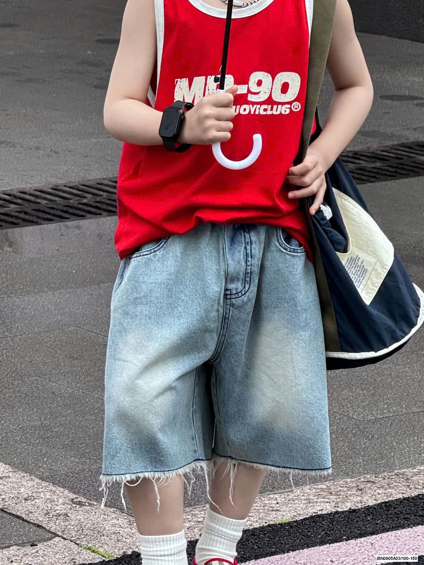 SHORT JEANS GẤU TUA RUA