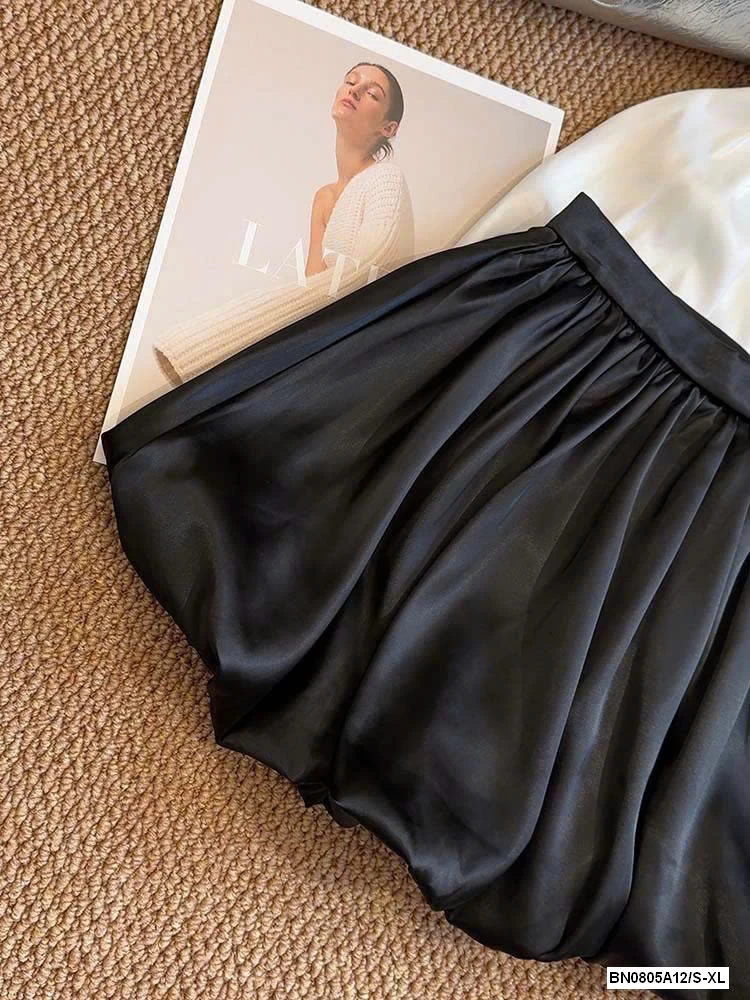 VÁY BÍ LỤA SATIN