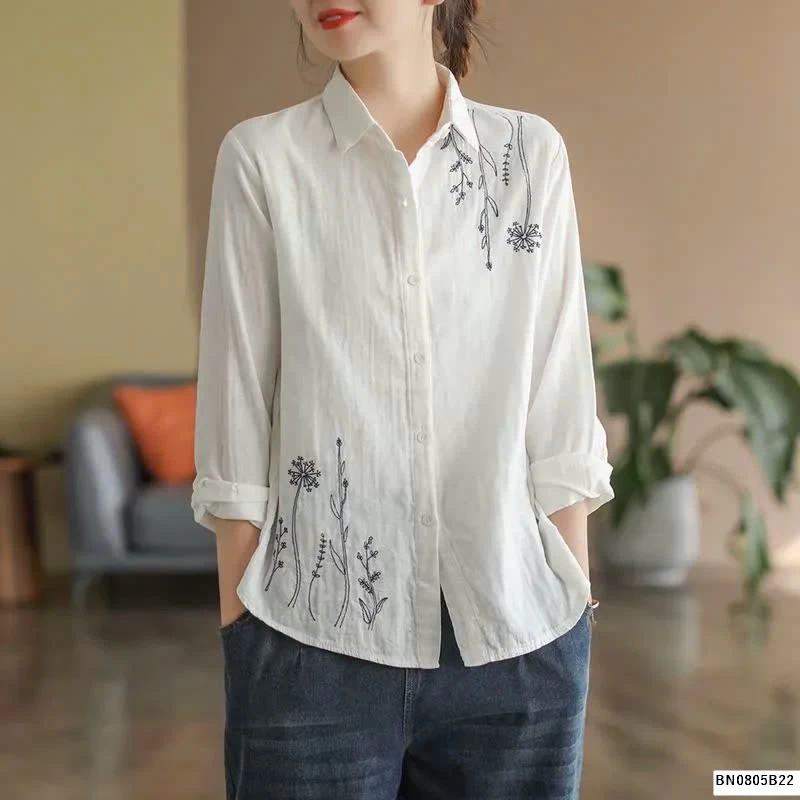 ÁO SƠ MI ĐŨI HOA