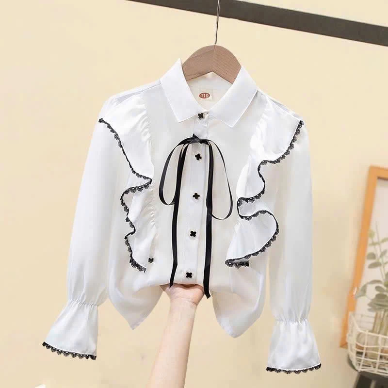 ÁO SƠ MI BÉ GÁI