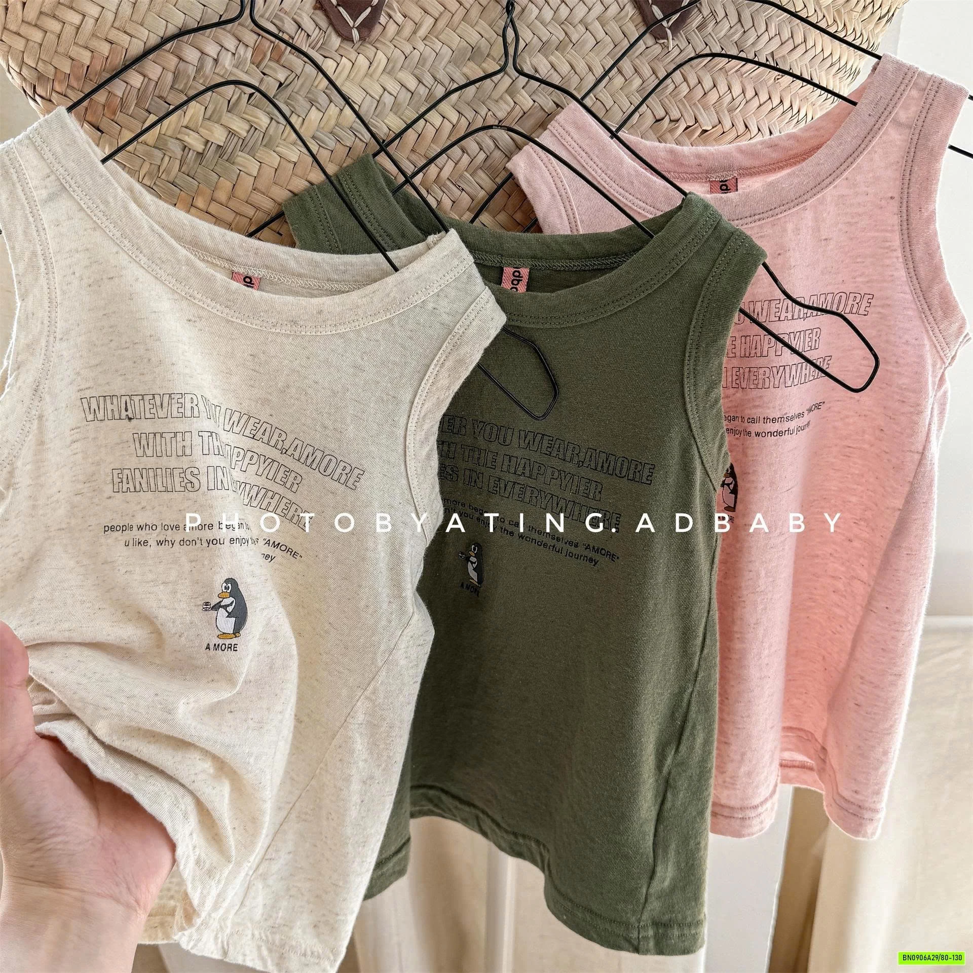 ÁO SÁT NÁCH COTTON XƯỚC ADBABY