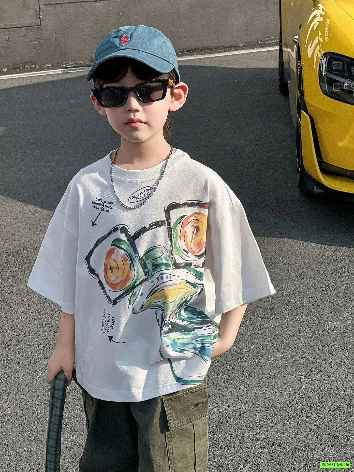 ÁO IN HÌNH MIX SHORT THÔ RÊU