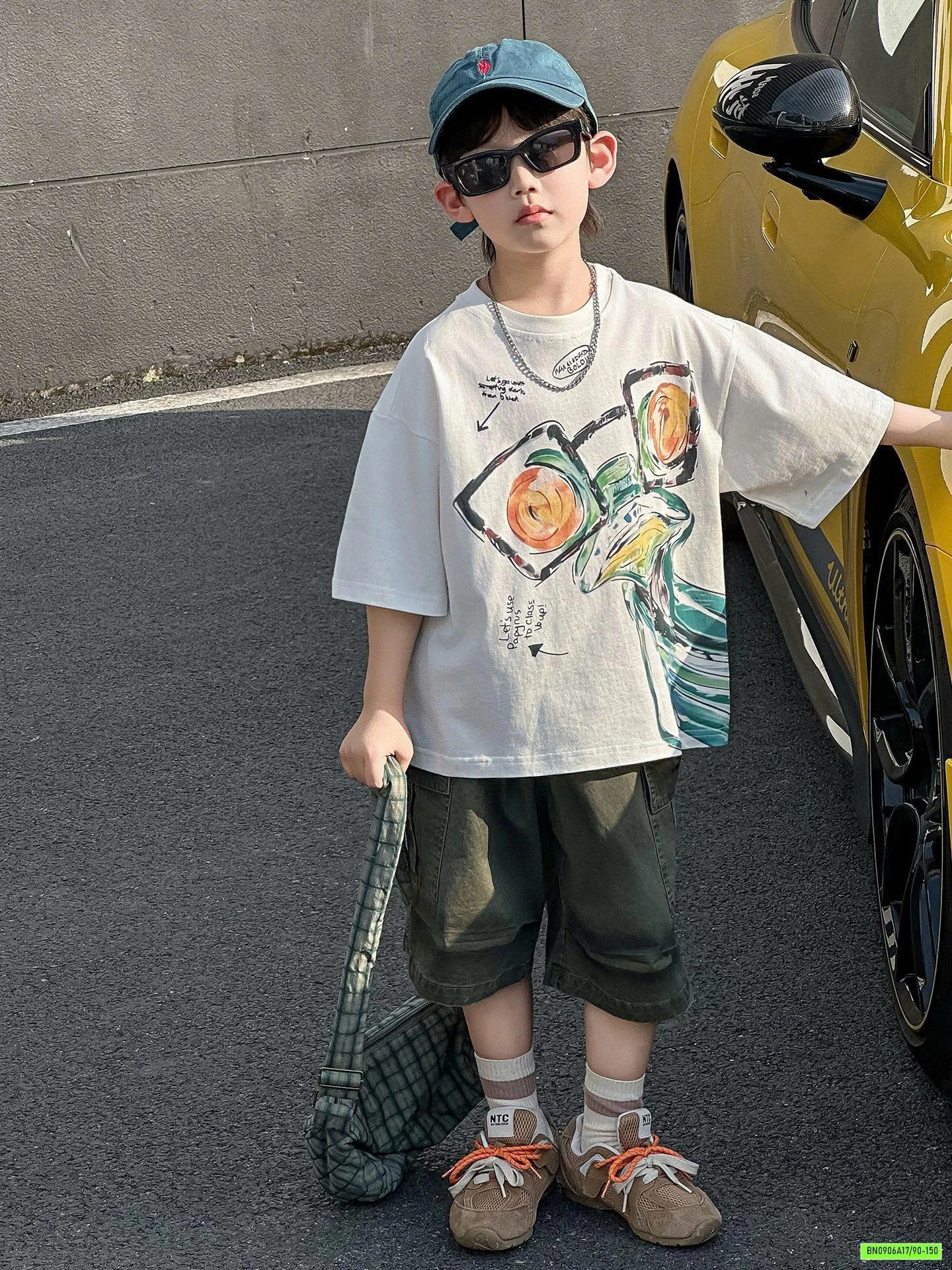 ÁO IN HÌNH MIX SHORT THÔ RÊU