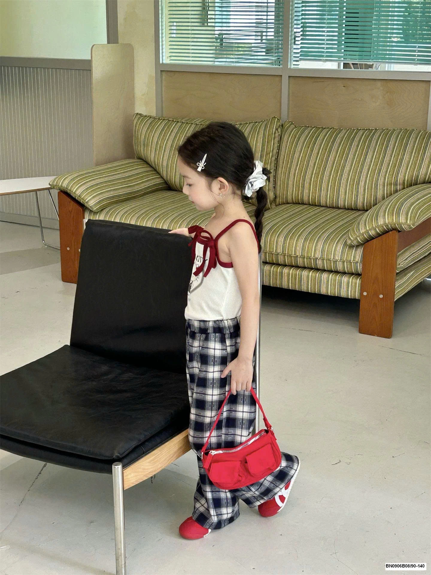 SET ÁO 2 DÂY HELLO KITTY MIX SUÔNG KẺ