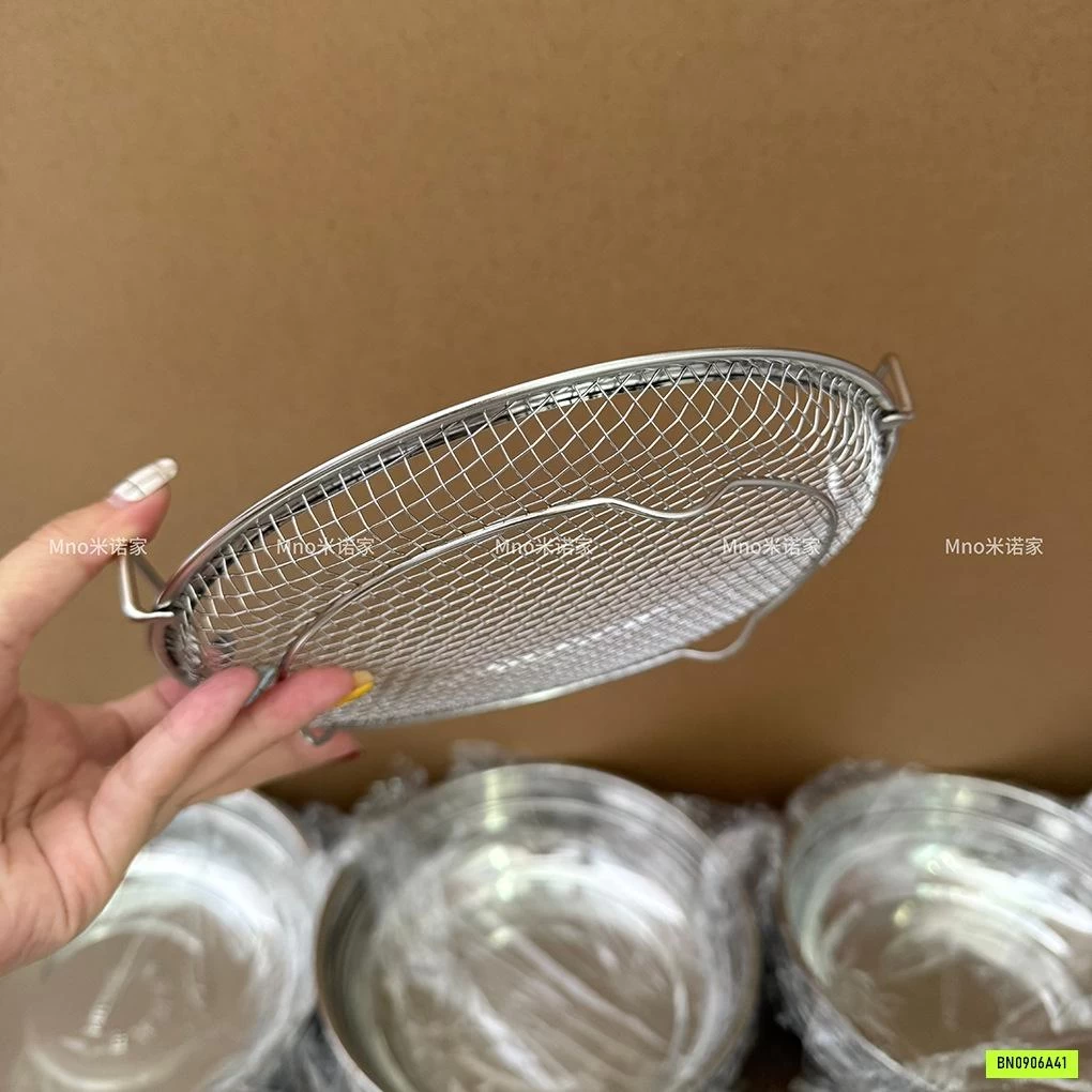 SET KHAY RỔ RÁO DẦU CAO CẤP INOX 304