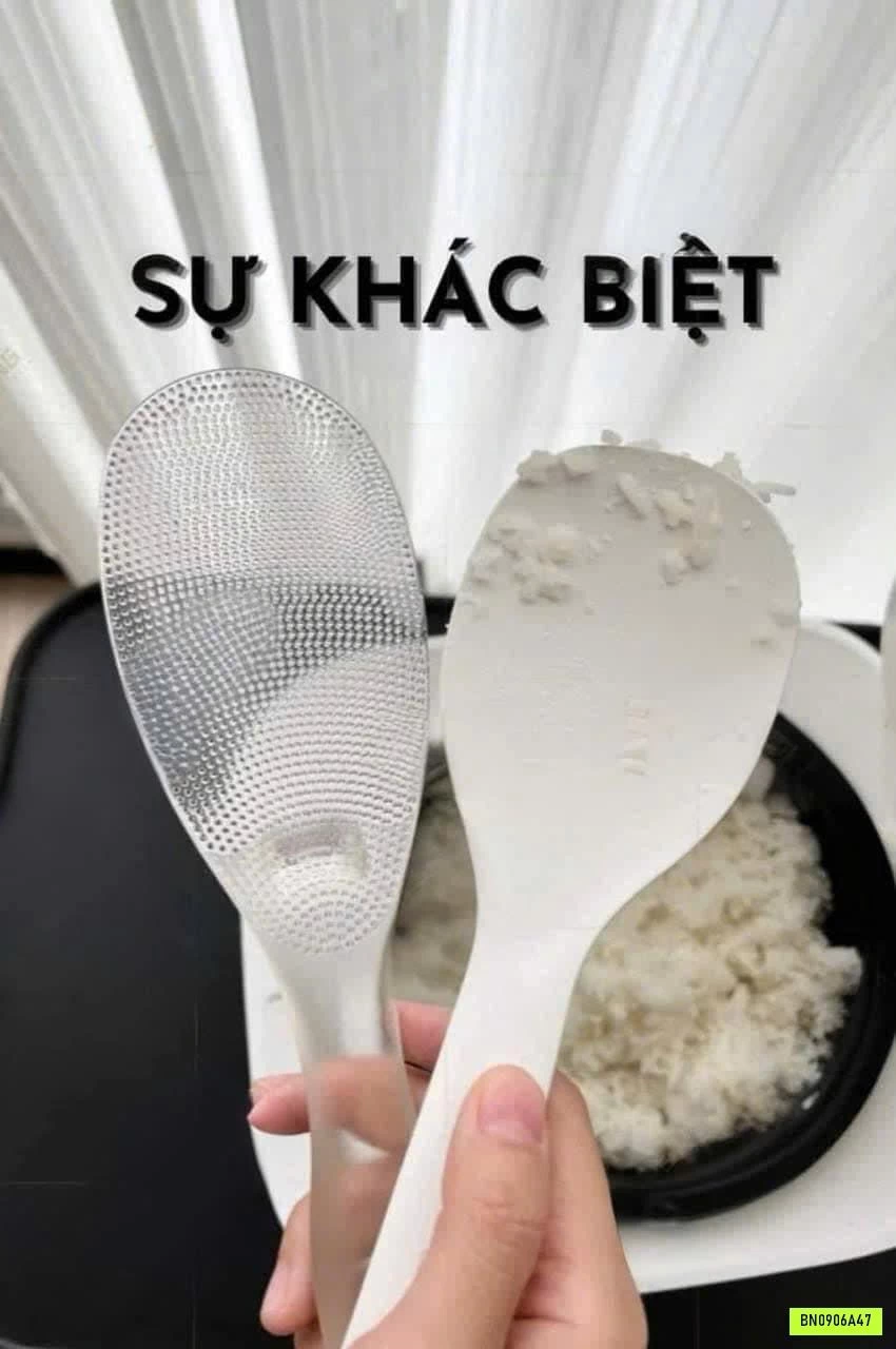 MUÔI XỚI CƠM TRONG SUỐT KHÔNG DÍNH XUẤT NHẬT