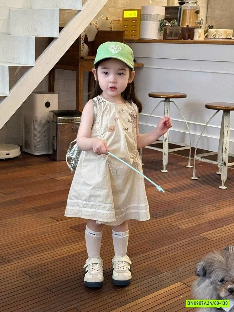 ĐẦM SUÔNG IN HÌNH DỄ THƯƠNG