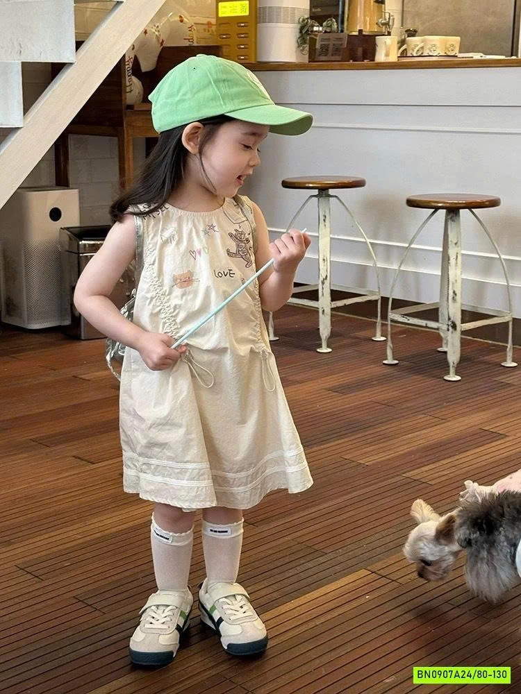 ĐẦM SUÔNG IN HÌNH DỄ THƯƠNG