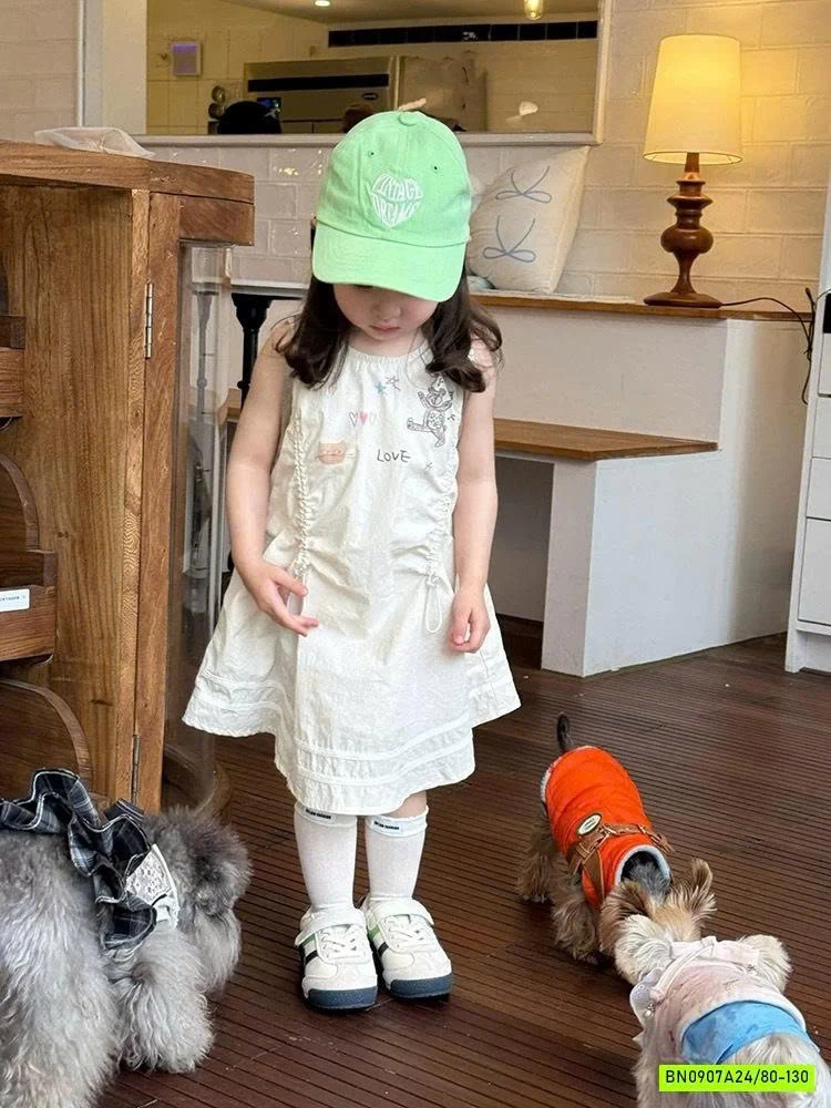 ĐẦM SUÔNG IN HÌNH DỄ THƯƠNG