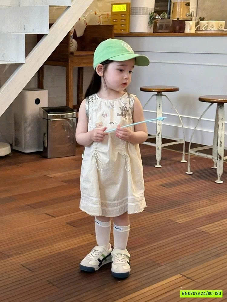 ĐẦM SUÔNG IN HÌNH DỄ THƯƠNG