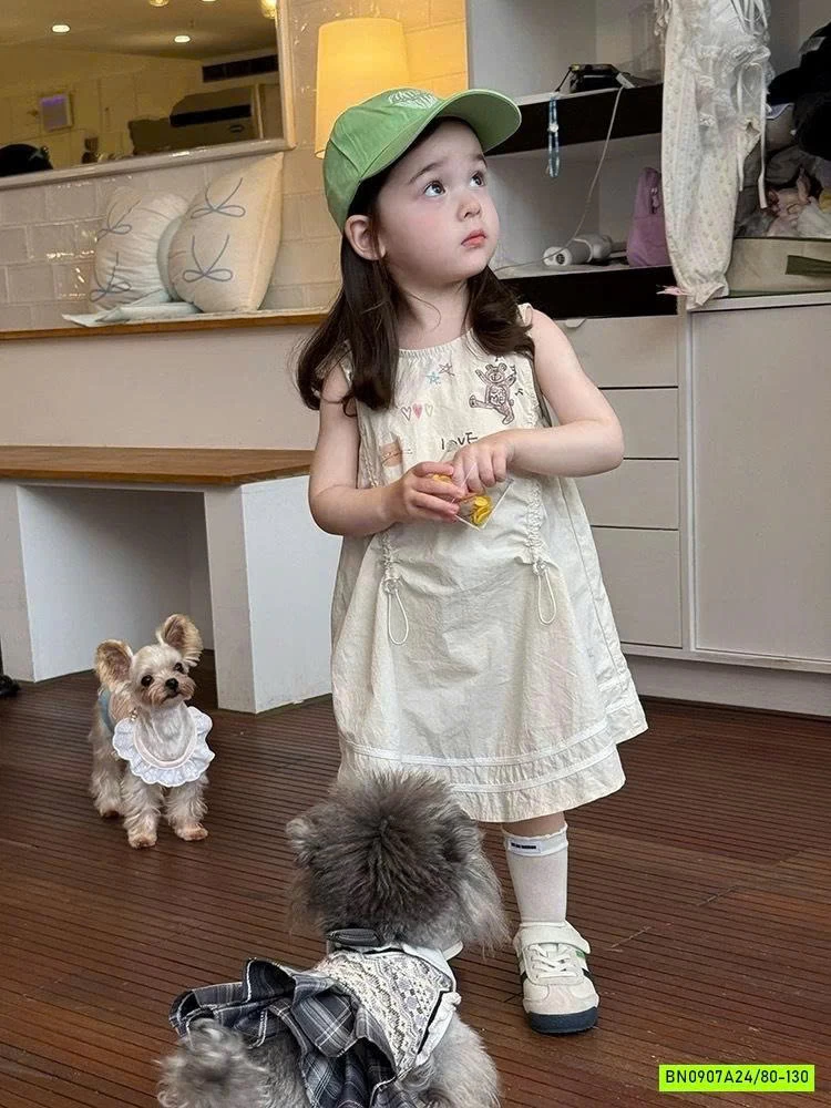 ĐẦM SUÔNG IN HÌNH DỄ THƯƠNG