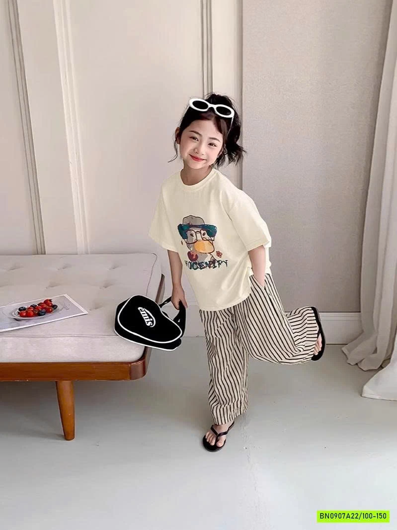 ÁO THUNN KEM MIX QUẦN SUÔNG