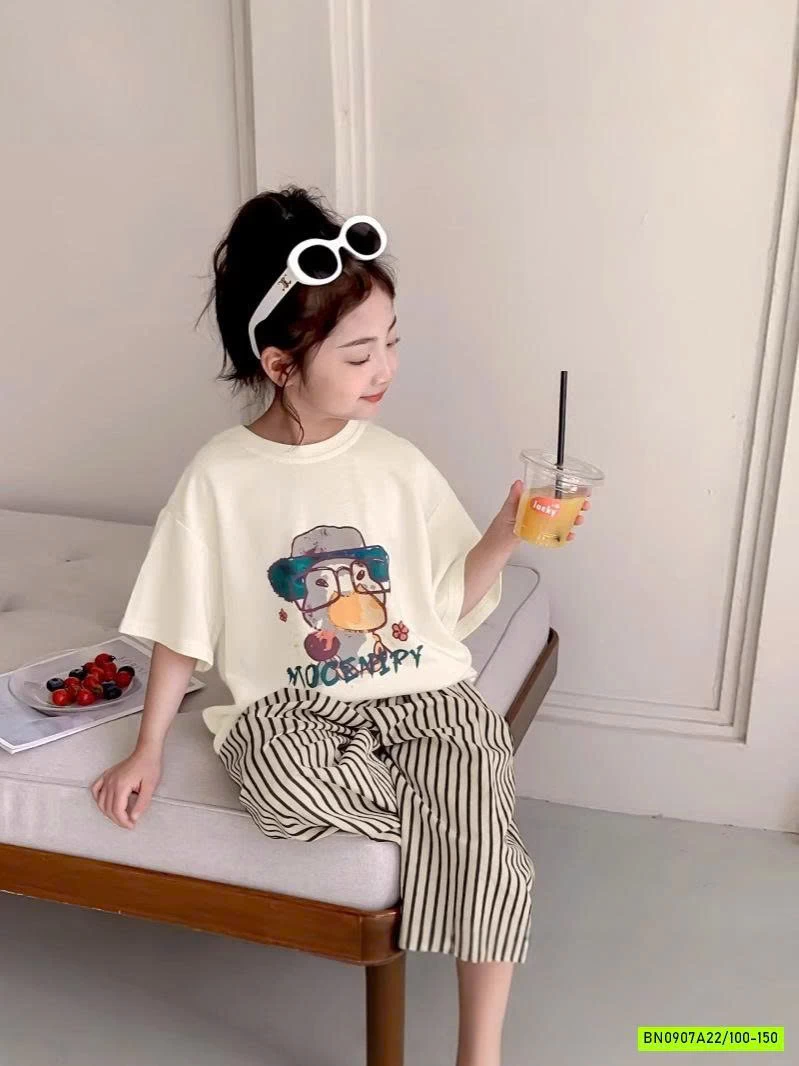 ÁO THUNN KEM MIX QUẦN SUÔNG