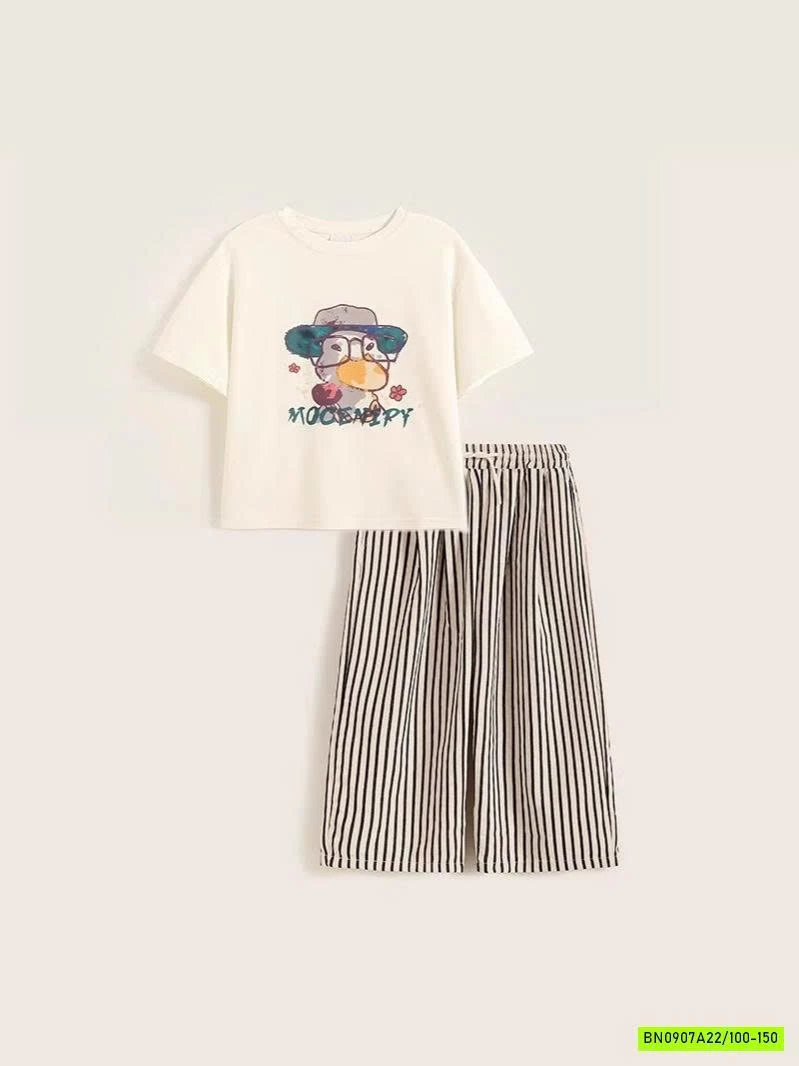 ÁO THUNN KEM MIX QUẦN SUÔNG