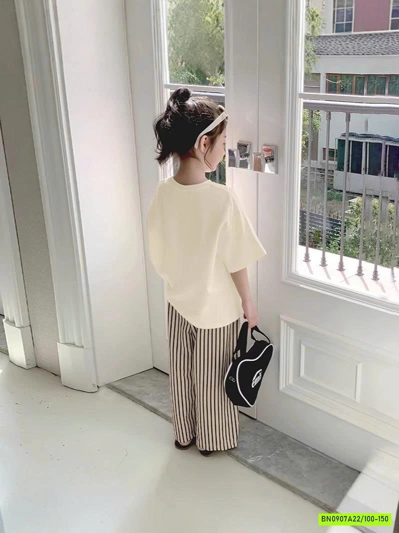 ÁO THUNN KEM MIX QUẦN SUÔNG