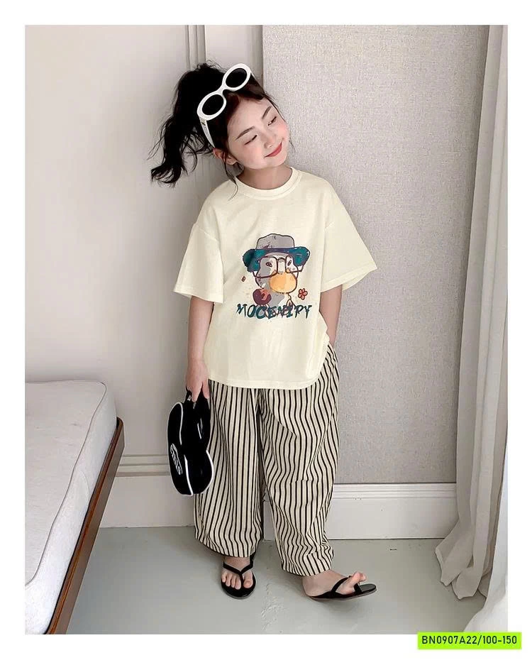 ÁO THUNN KEM MIX QUẦN SUÔNG