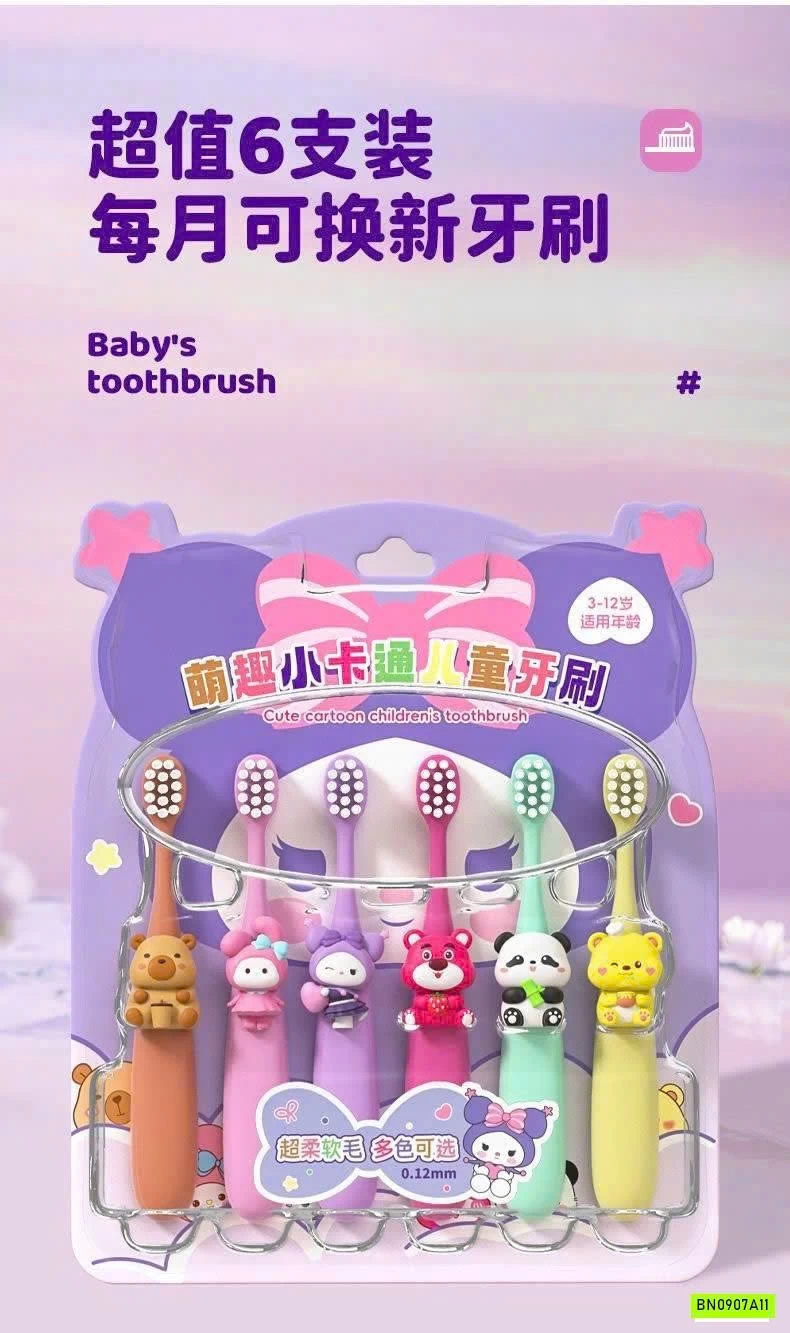 BỘ 6 BÀN CHẢI ĐÁNH RĂNG THÚ CƯNG