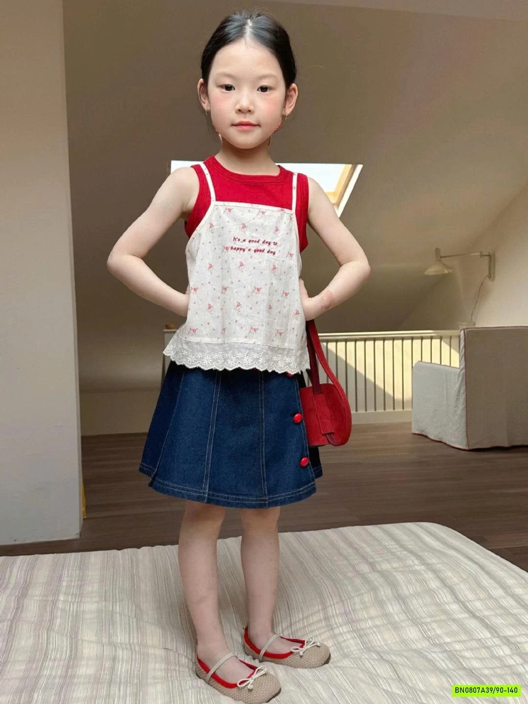 SÉT ÁO 2 DÂY MIX CV JEANS