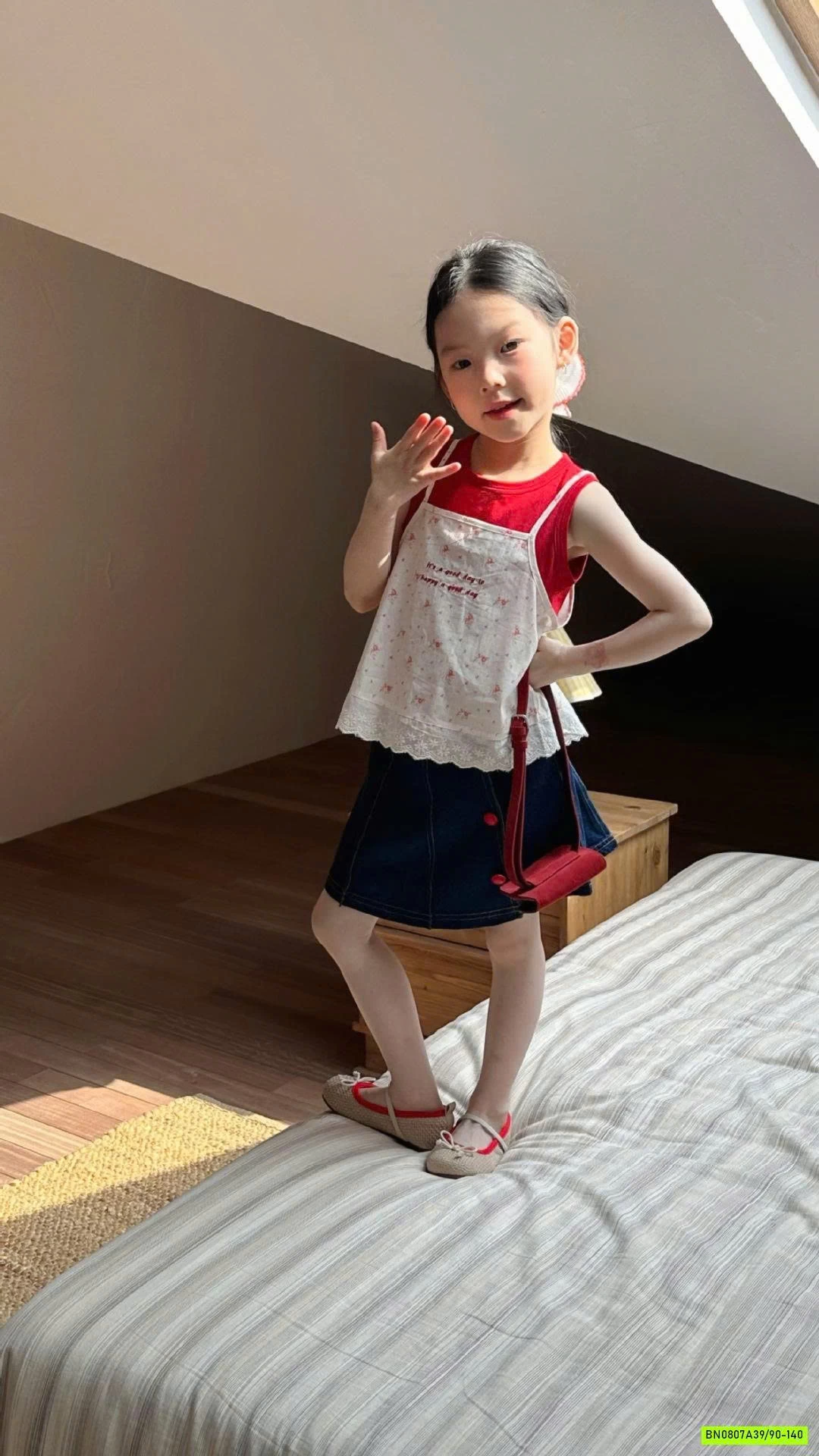 SÉT ÁO 2 DÂY MIX CV JEANS