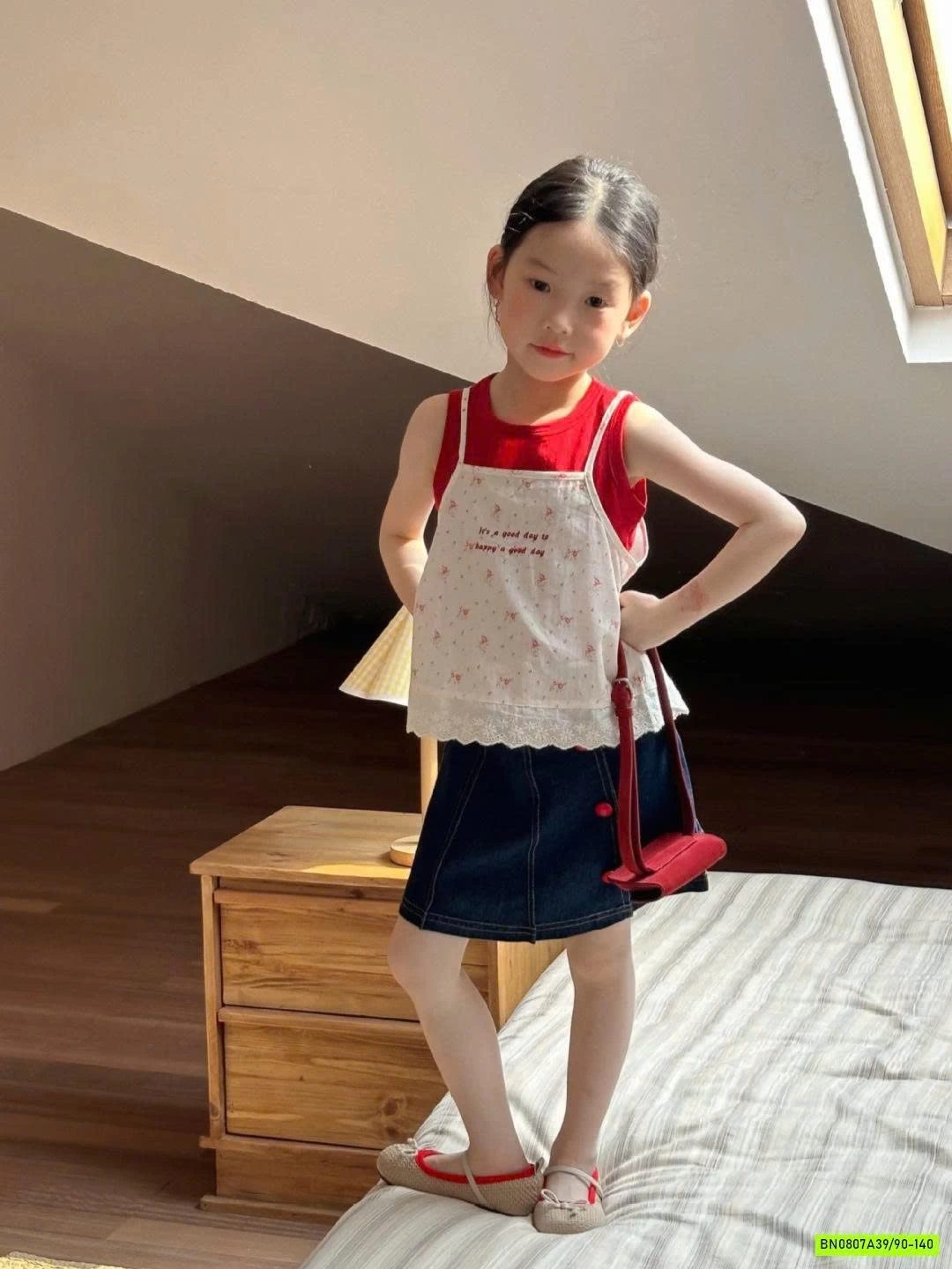 SÉT ÁO 2 DÂY MIX CV JEANS