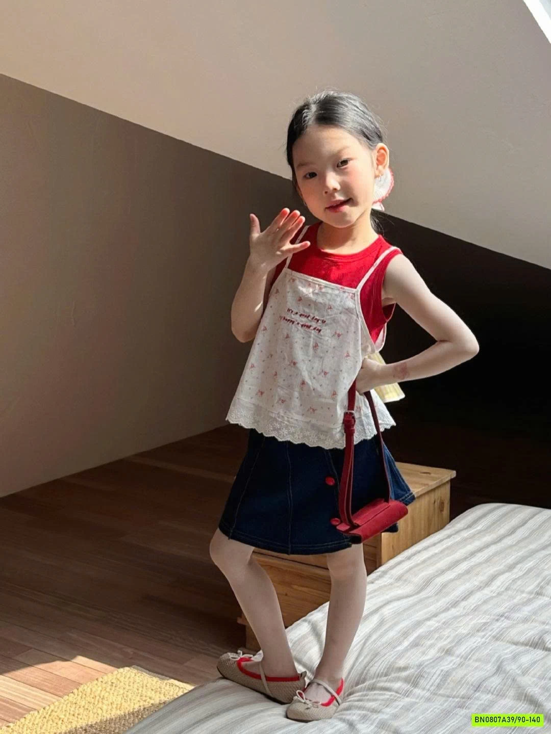 SÉT ÁO 2 DÂY MIX CV JEANS