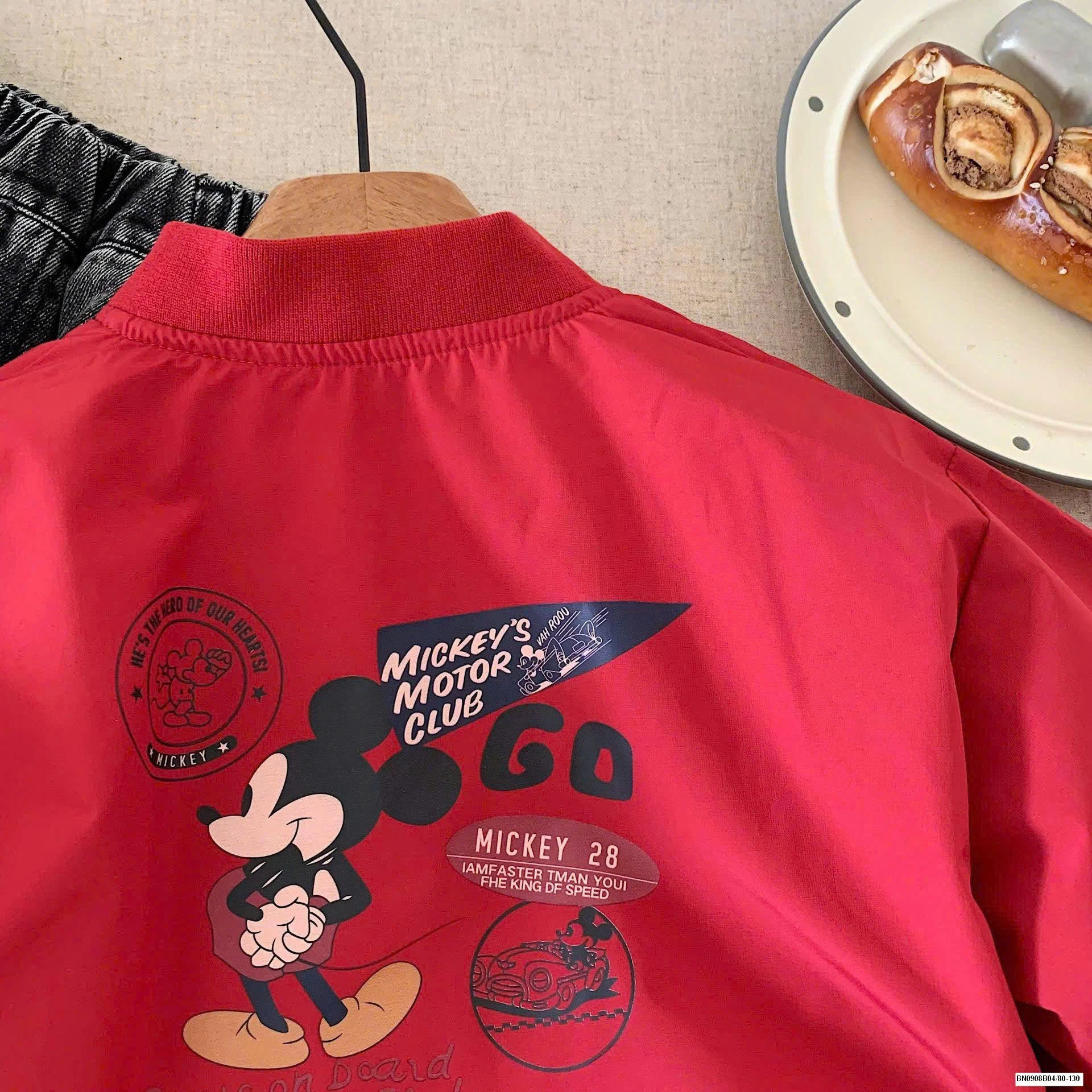 BOMBER GIÓ ĐỎ MICKEY