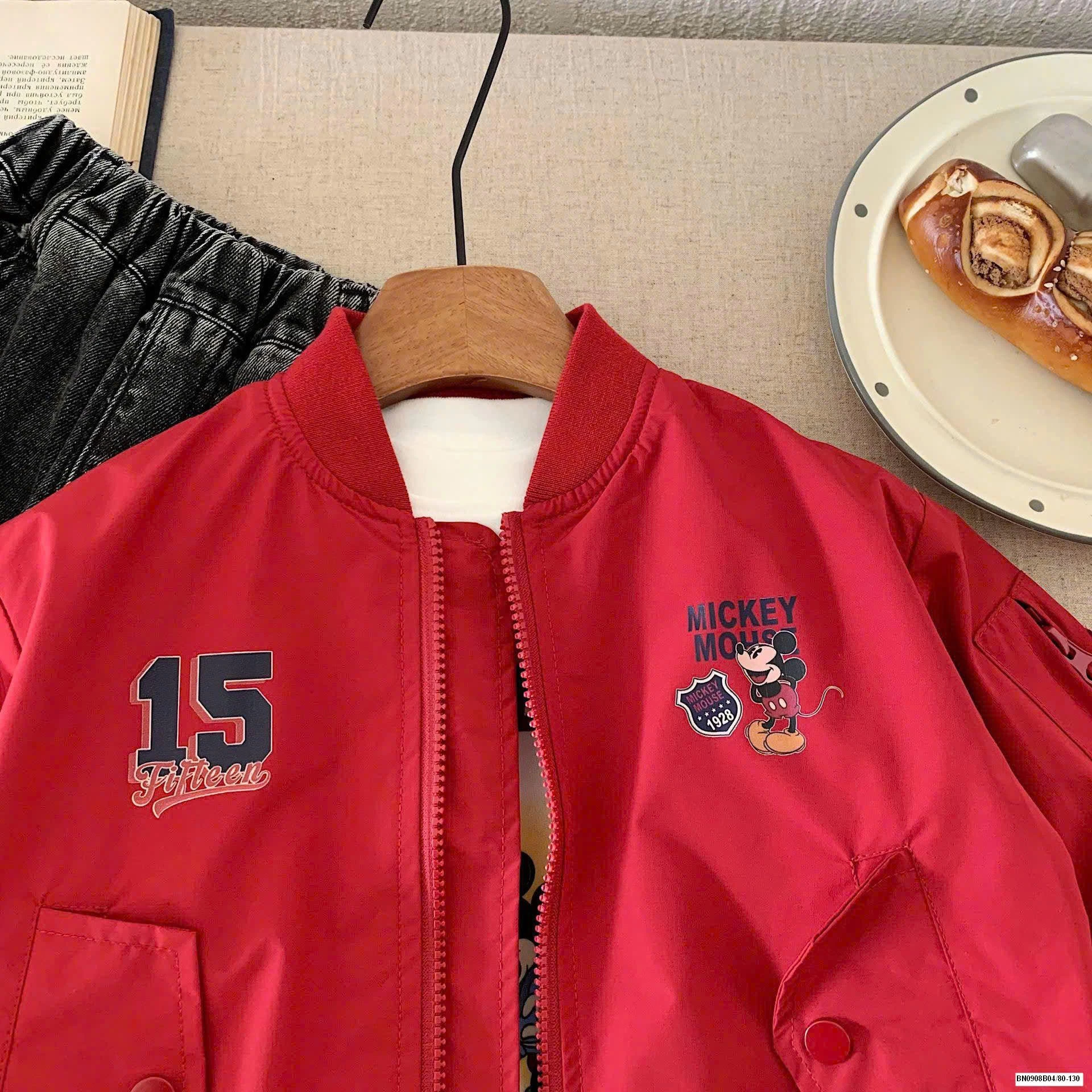 BOMBER GIÓ ĐỎ MICKEY