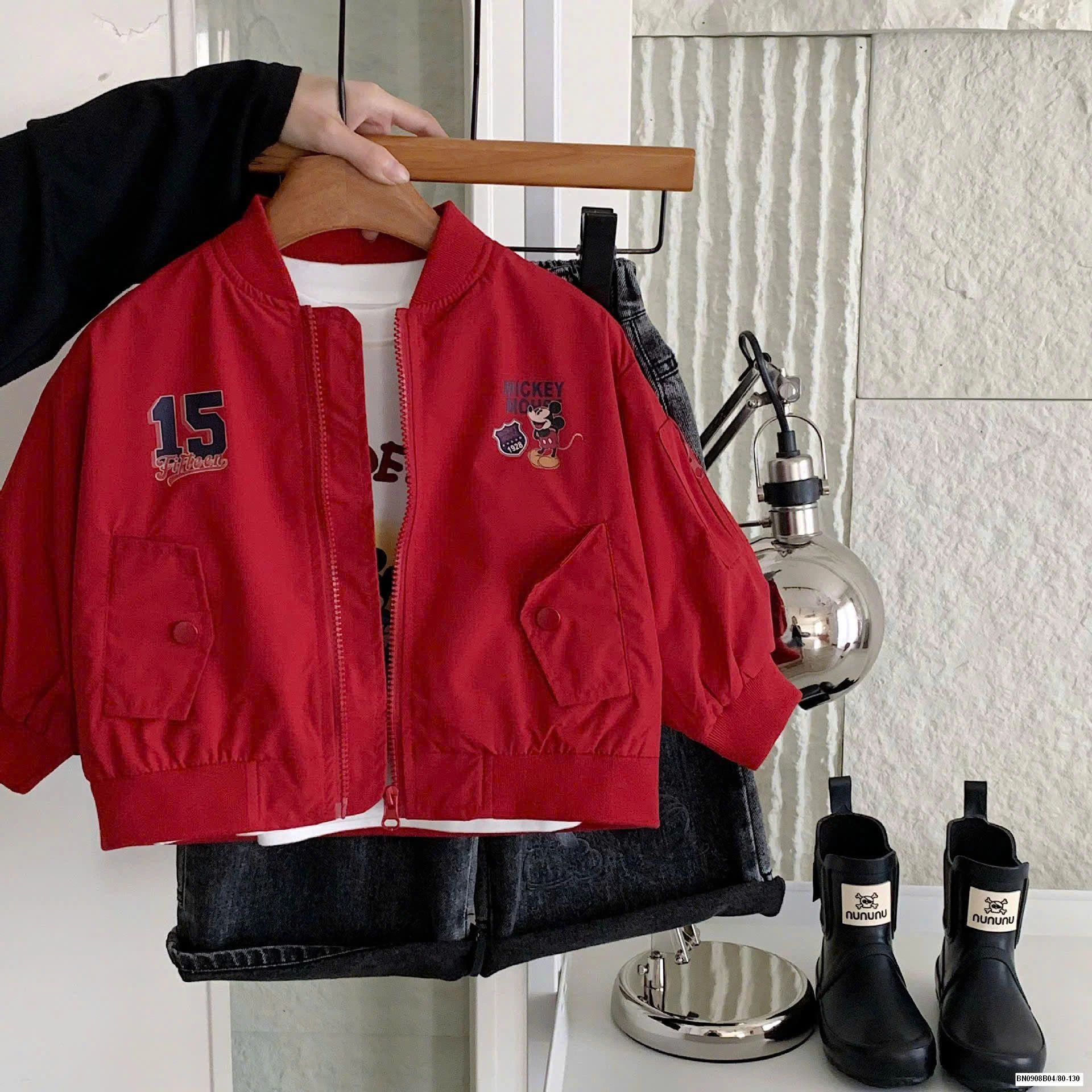 BOMBER GIÓ ĐỎ MICKEY