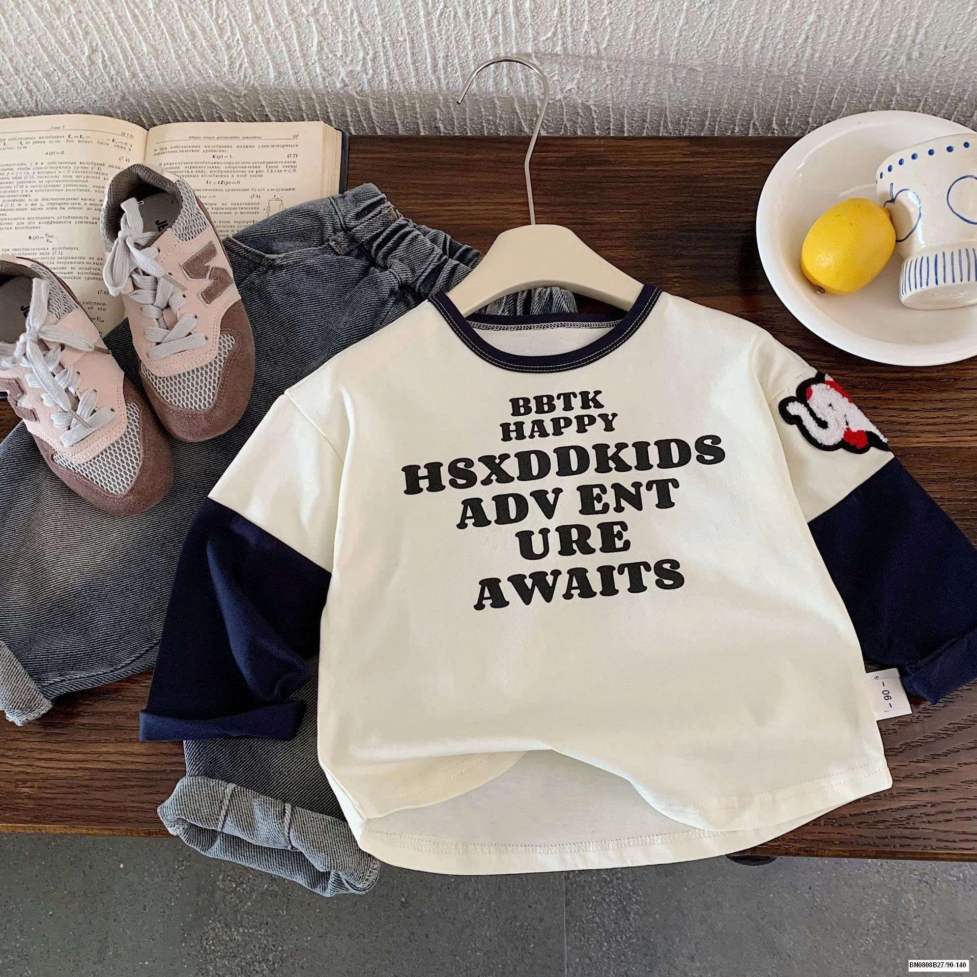 ÁO THUN TAY NỐI CON VOI